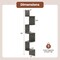 Costway 1/2 PCS 5-Tier Floating Bookshelf with Safe Round Edge Space-Saving Plant Display Shelf Brown/White/Gray